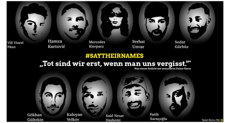 #SayTheirNames – Ein Jahr nach Hanau